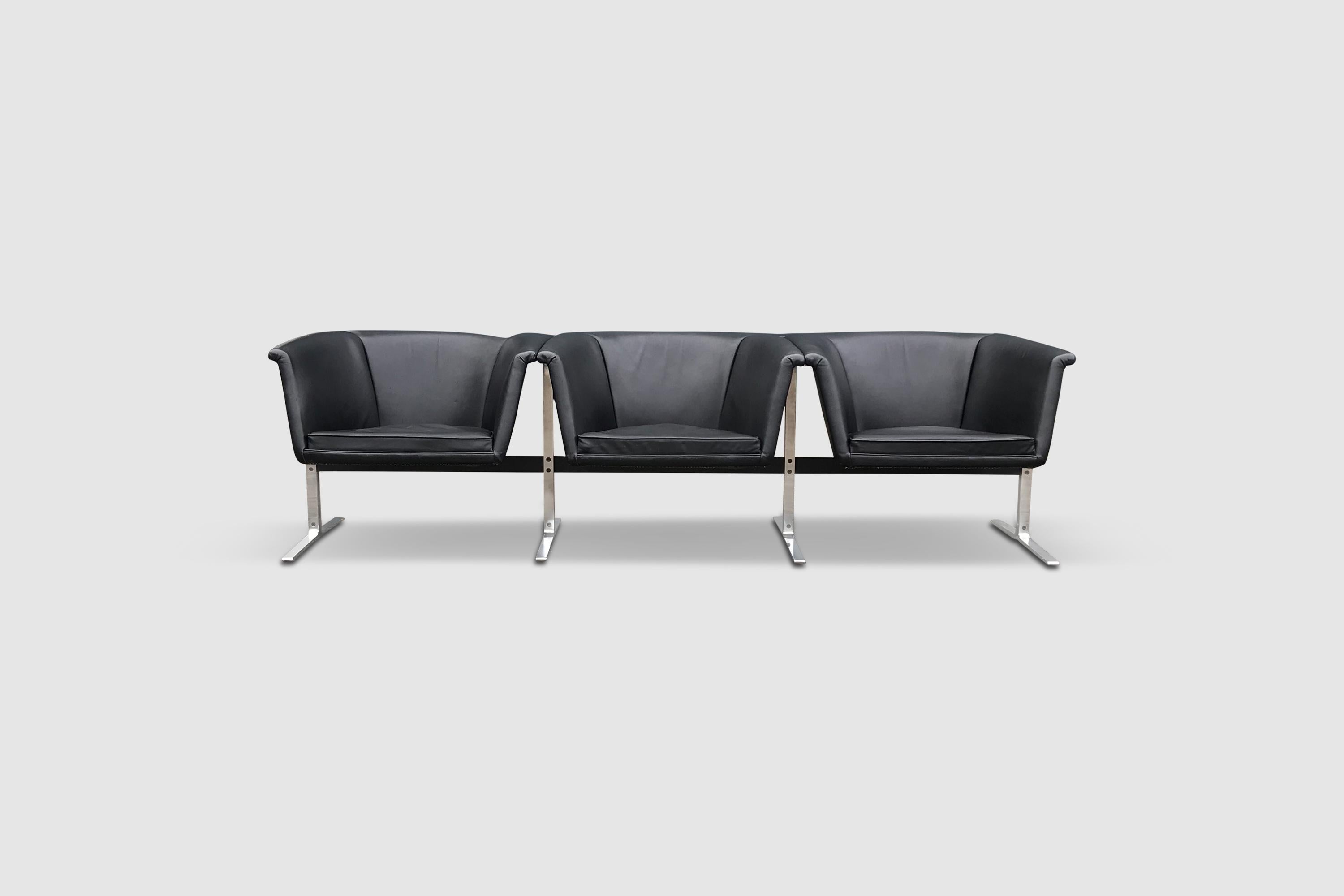 Space Age 042 3-Seater Seating Group by Geoffrey Harcourt for Artifort 1960s For Sale