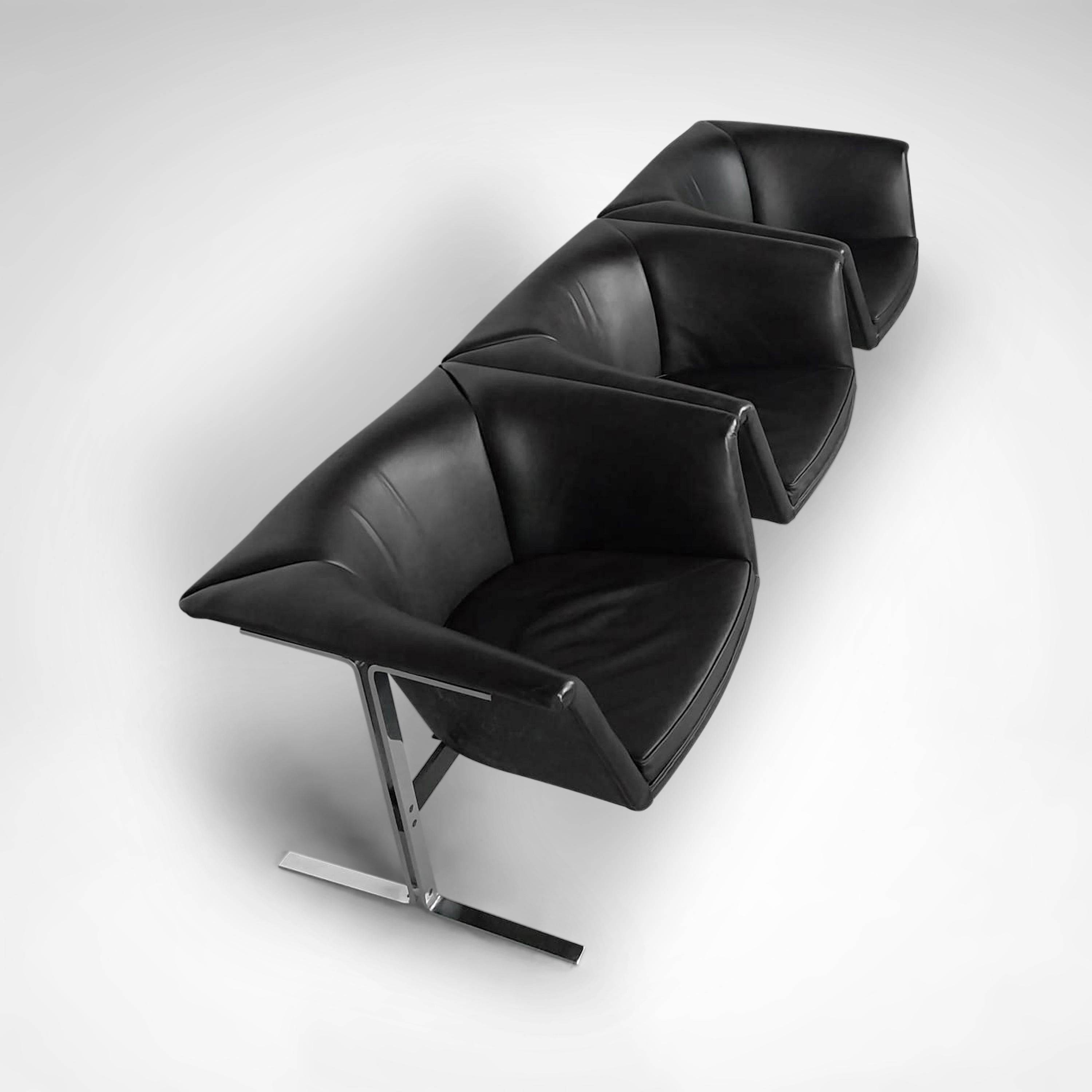 Space Age 042 3-Seater Seating Group by Geoffrey Harcourt for Artifort 1960s For Sale