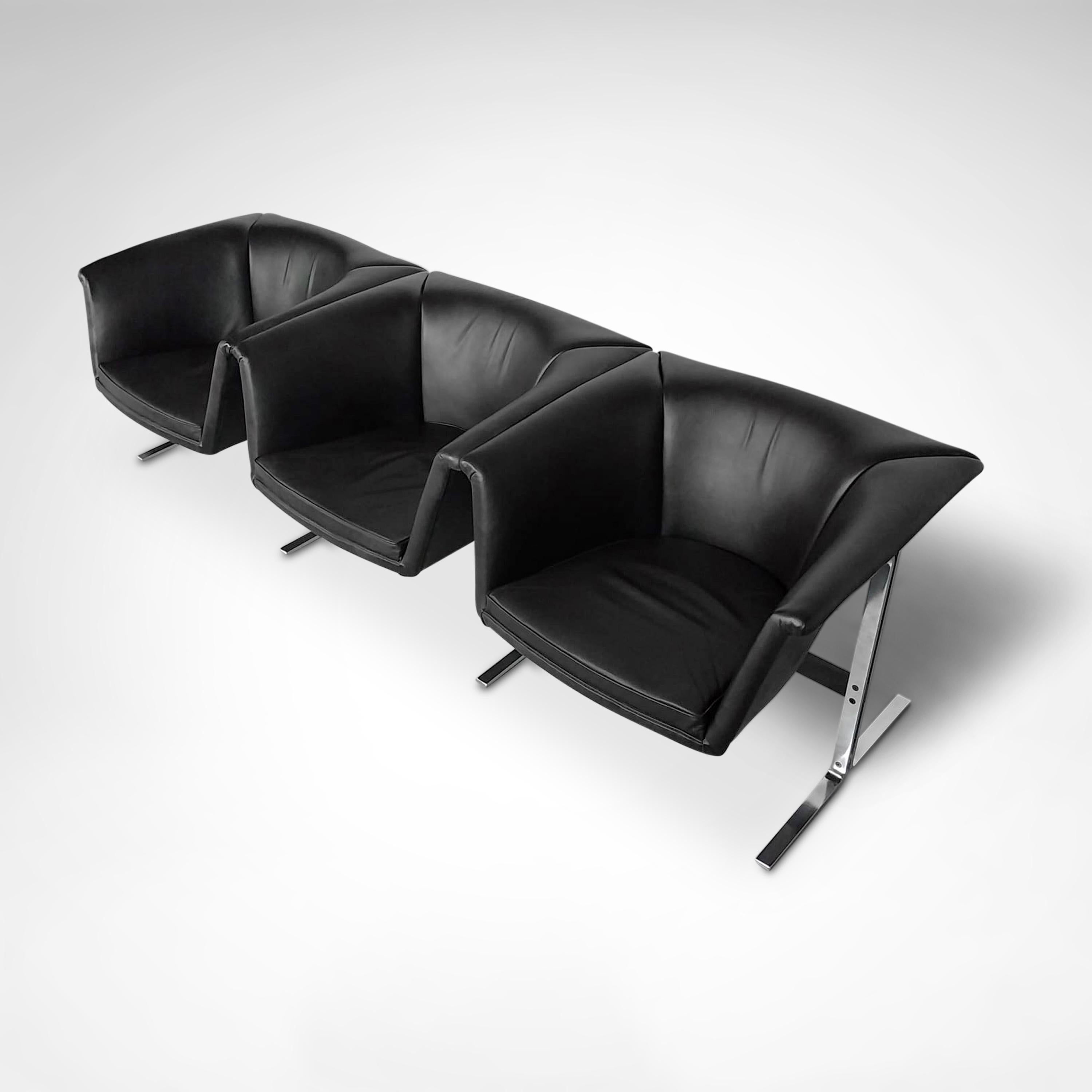 042 3-Seater Seating Group by Geoffrey Harcourt for Artifort 1960s In Good Condition For Sale In Sas van Gent, NL