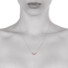 0.42 Carat Argyle Champagne Diamond Tourmaline Necklace Natalie Barney