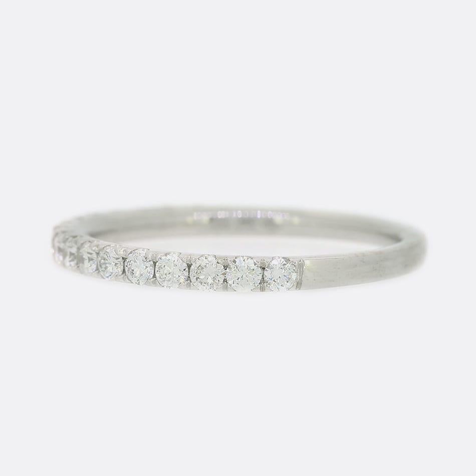 Brilliant Cut 0.42 Carat Diamond Half Eternity Ring