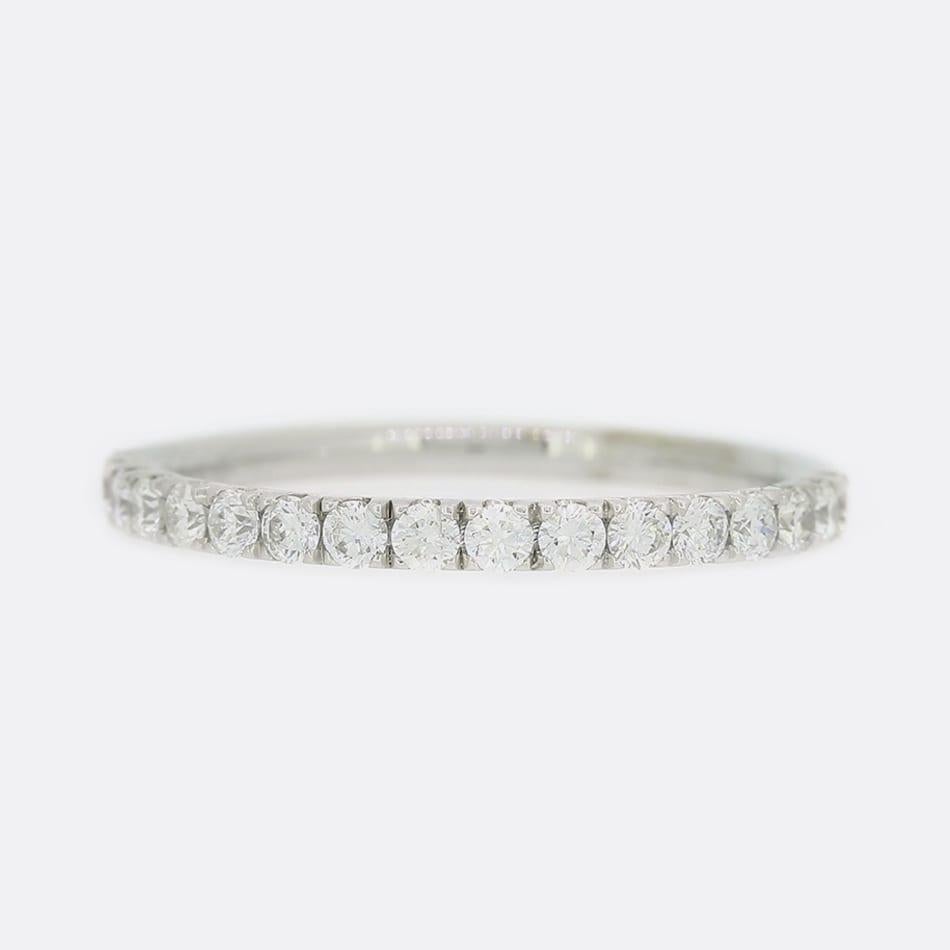 0.42 Carat Diamond Half Eternity Ring In Good Condition In London, GB