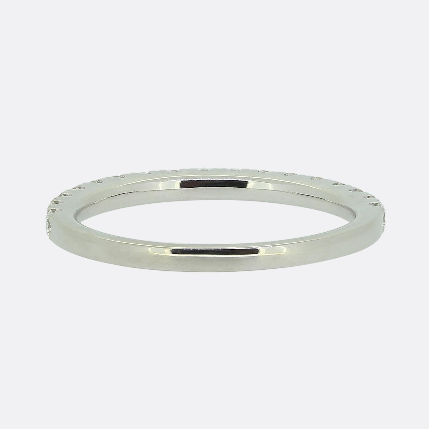 0.42 Karat Diamant-Halber Eternity-Ring im Zustand „Gut“ im Angebot in London, GB