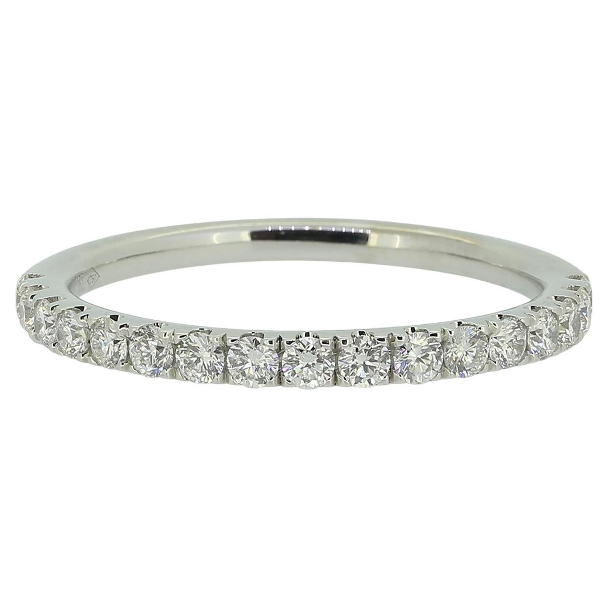 0.42 Karat Diamant-Halber Eternity-Ring