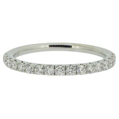 0.42 Karat Diamant-Halber Eternity-Ring