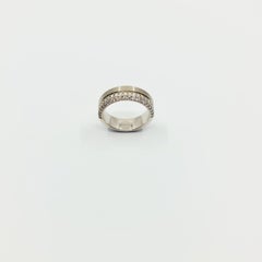 0.42 Carat Diamond Ring G/SI1 14k White Gold, 42 Brilliant Cut Diamonds
