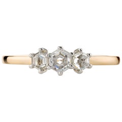 Handcrafted Quincy Rose Cut Diamond Ring by Single Stone