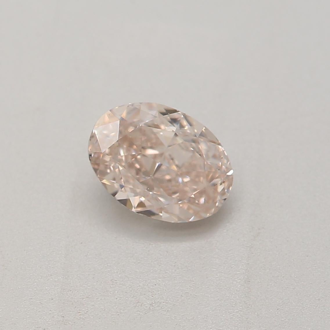 *100% NATURAL FANCY COLOUR DIAMOND*

✪ Diamond Details ✪

➛ Shape: Oval
➛ Colour Grade: Light Pink Brown
➛ Carat: 0.42
➛ Clarity: Si2
➛ GIA  Certified 

^FEATURES OF THE DIAMOND^

✪ Our Specialty ✪

➛ We can definitely work on your special custom