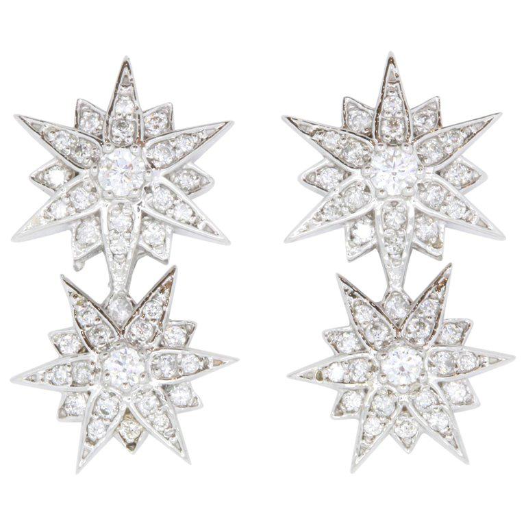 0,42 Karat Sterndiamant, Ohrringe 1