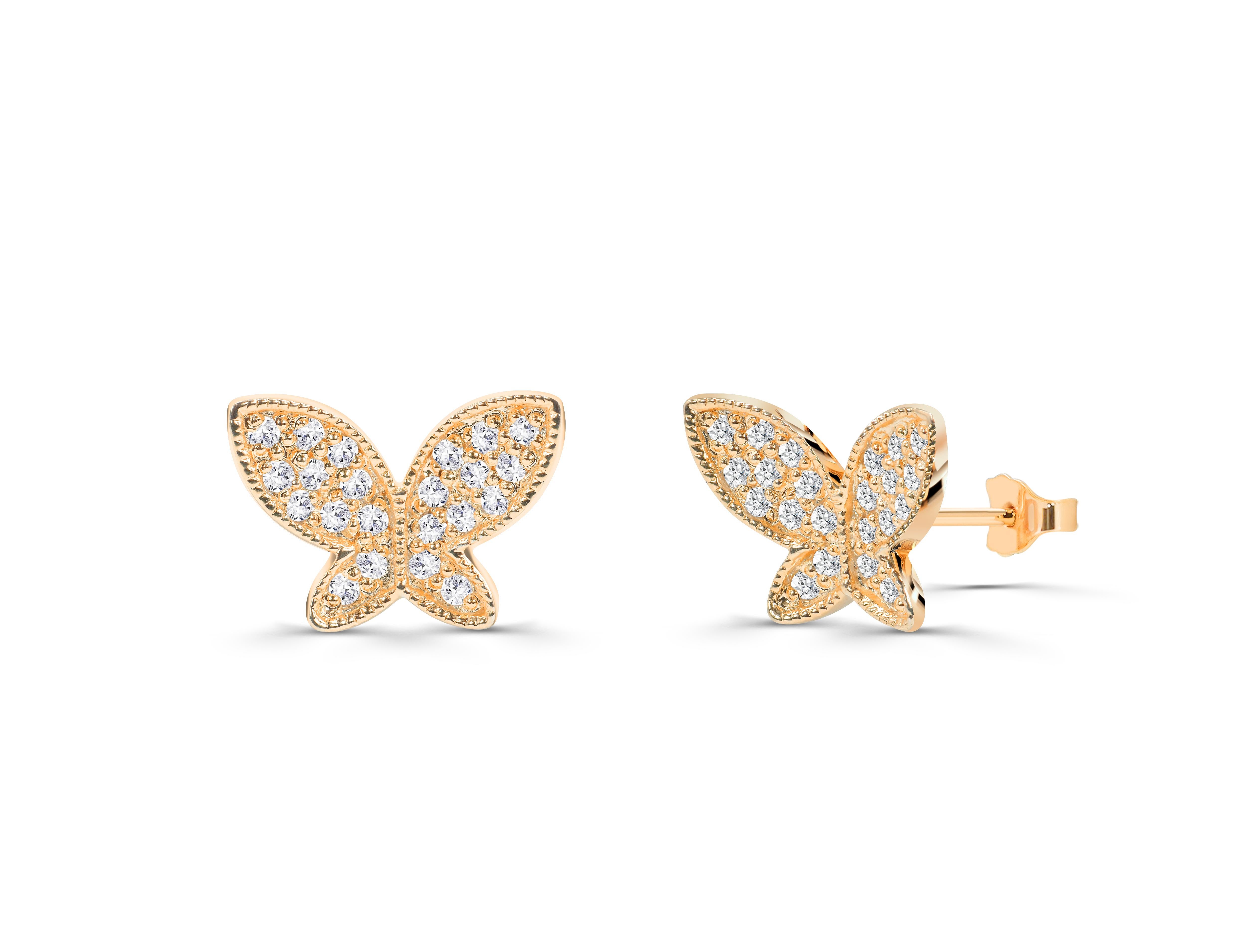 Minimalist Gold Butterfly stud earrings/ Butterfly studs/ Kids jewelry / Gold studs/ Dainty earrings/ Gifts for her

butterfly earrings, butterfly studs, Handmade jewelry, Bridesmaid gifts, Diamond earrings, christmas gift, gifts for women, gold