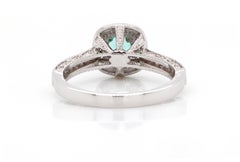 No-oil Russian Emerald 18 Karat Gold Diamond Engagement Fashion Ring