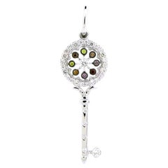 0.42 cts of Diamonds Key Pendant