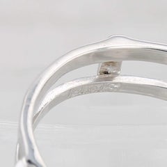 0.43ctw Diamond Ring Jacket Guard 14k White Gold Size 9.25 Wedding Bridal
