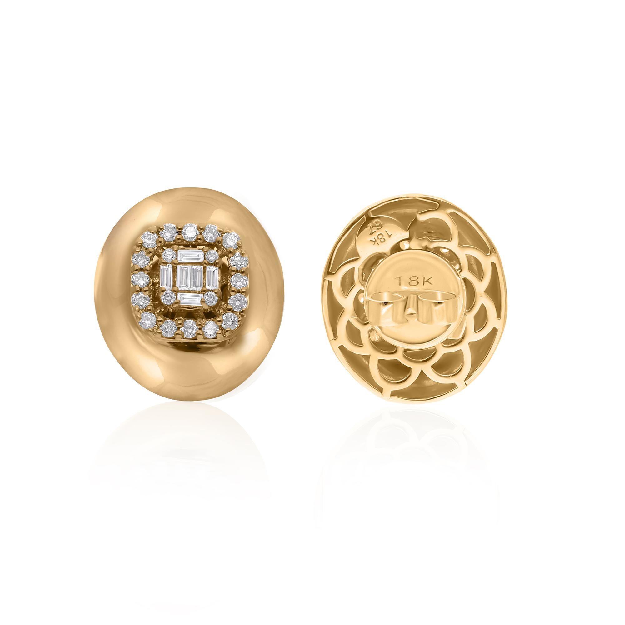 Cast from 18-karat gold, these exquisite earrings are handset with 0.44 carats of sparkling diamonds.

FOLLOW SPECTRUM JEWELS storefront to view the latest collection & exclusive pieces. Spectrum Jewels is proudly rated as a Top Seller on 1stdibs