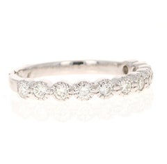 0,44 Karat Diamant-Ring aus 14 Karat Weißgold