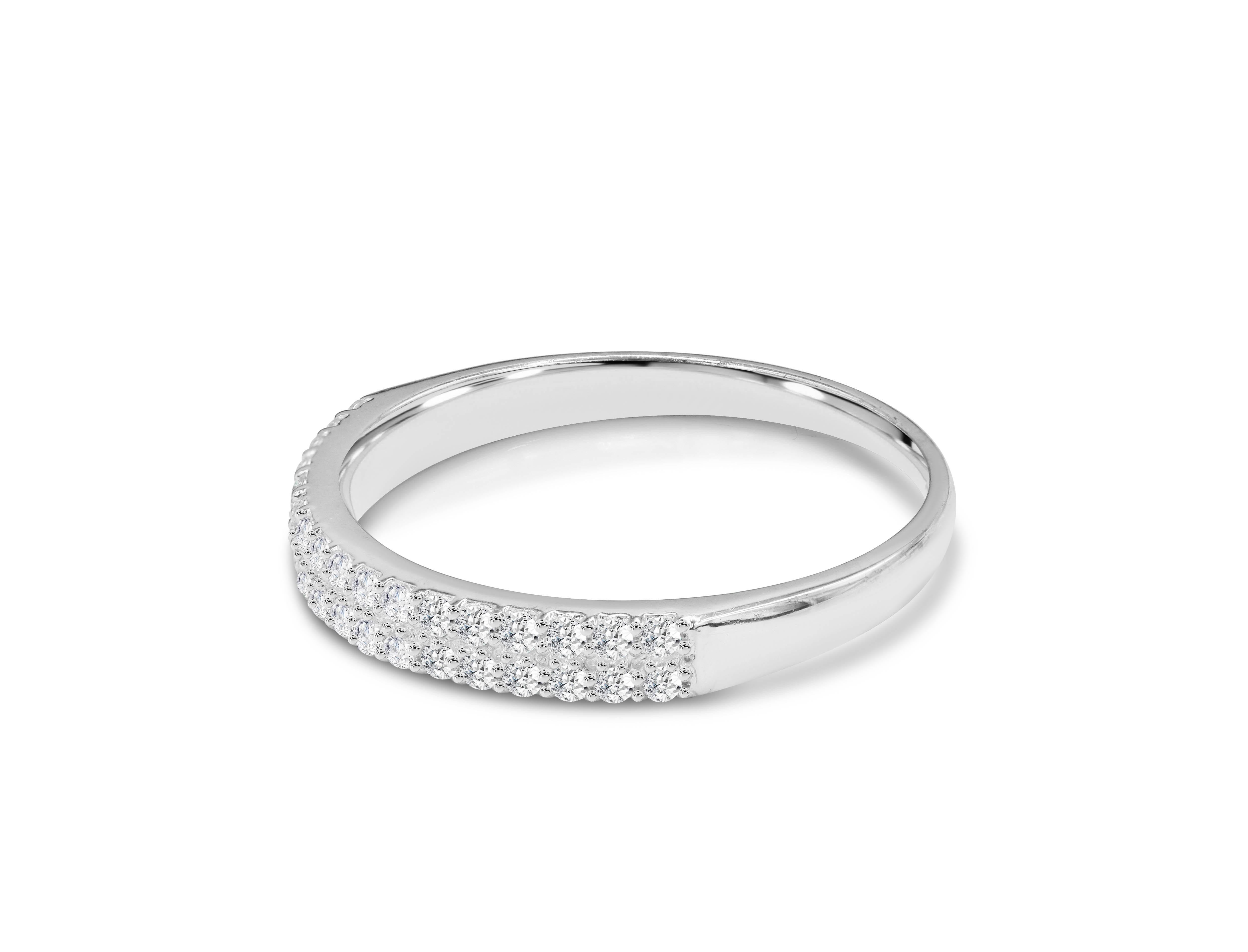 For Sale:  0.44 Ct Diamond Eternity Ring Band in 14K Gold 4