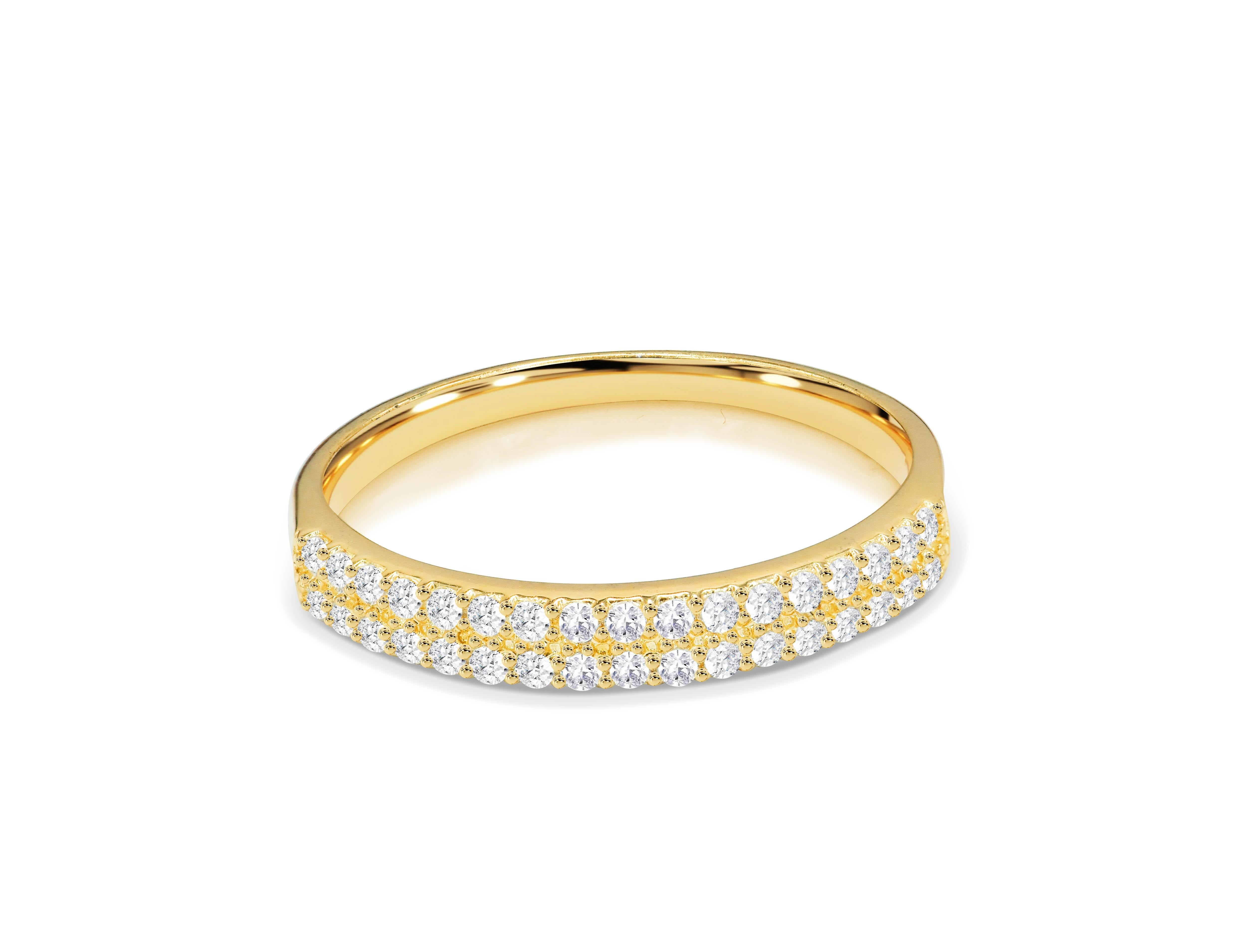 For Sale:  0.44 Ct Diamond Eternity Ring Band in 14K Gold 5