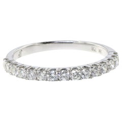0.44Ct Diamond Wedding Ring in 18 Karat White Gold