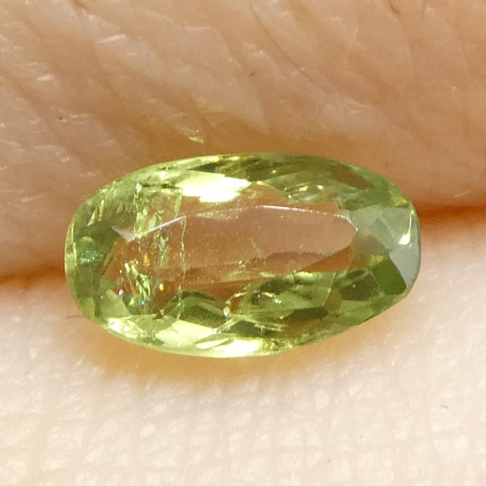 0.44ct Oval Yellowish Green to Greyish Purple Alexandrite from Brazil For Sale 6