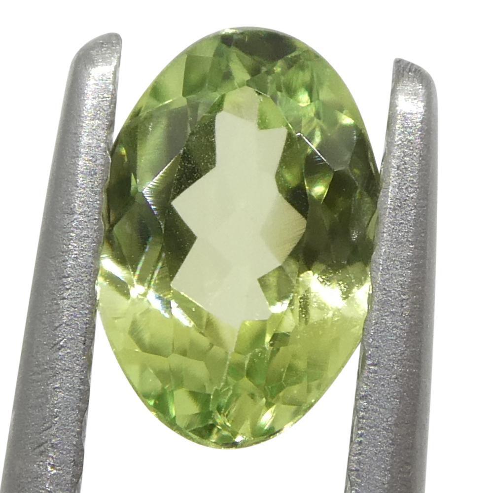 0.44ct Oval Yellowish Green to Greyish Purple Alexandrite from Brazil In New Condition For Sale In Toronto, Ontario