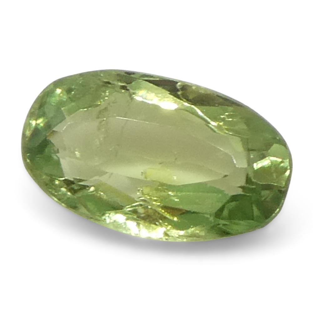 0.44ct Oval Yellowish Green to Greyish Purple Alexandrite from Brazil For Sale 2