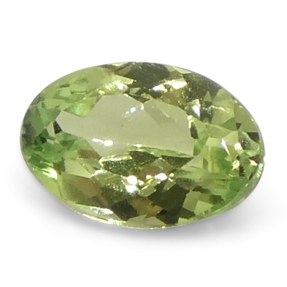0.44ct Oval Yellowish Green to Greyish Purple Alexandrite from Brazil For Sale 2