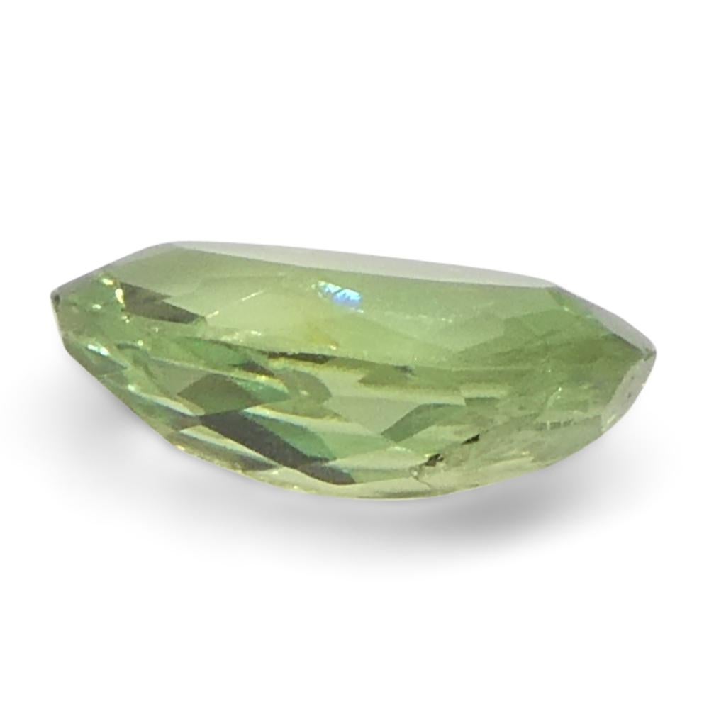 0.44ct Oval Yellowish Green to Greyish Purple Alexandrite from Brazil For Sale 3