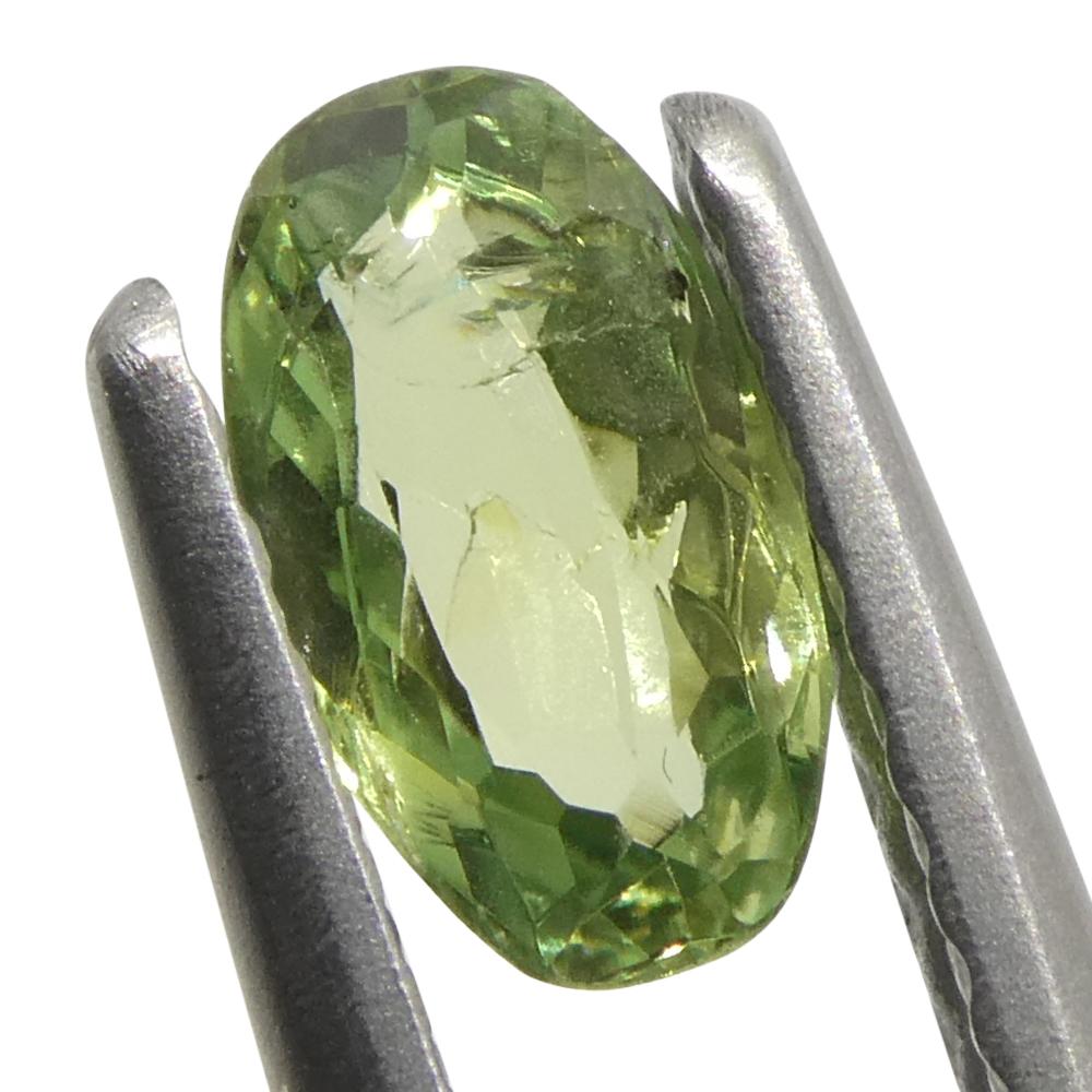 0.44ct Oval Yellowish Green to Greyish Purple Alexandrite from Brazil For Sale 5