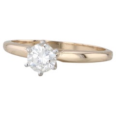 Anello di fidanzamento solitario con diamante Star of Love da 0,44 carati in oro 14k, misura 6,25 Carlyle