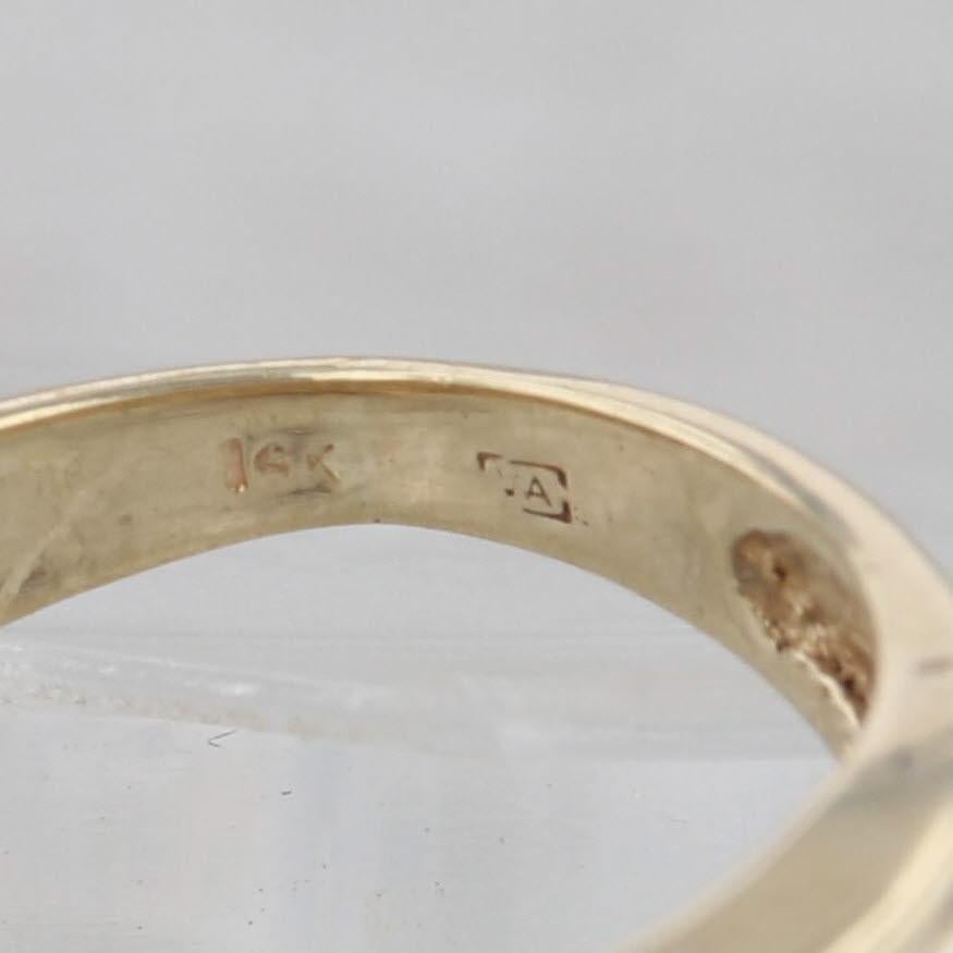 0.44ctw Diamond Double Band Ring 14k Yellow Gold Size 5-5.25 Wedding Stackable en vente 1