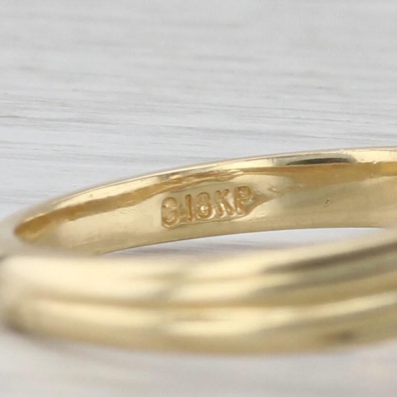 0.44ctw Anillo Marquesa Diamante Oro Amarillo 18k Tamaño 6.25 Compromiso en venta 3