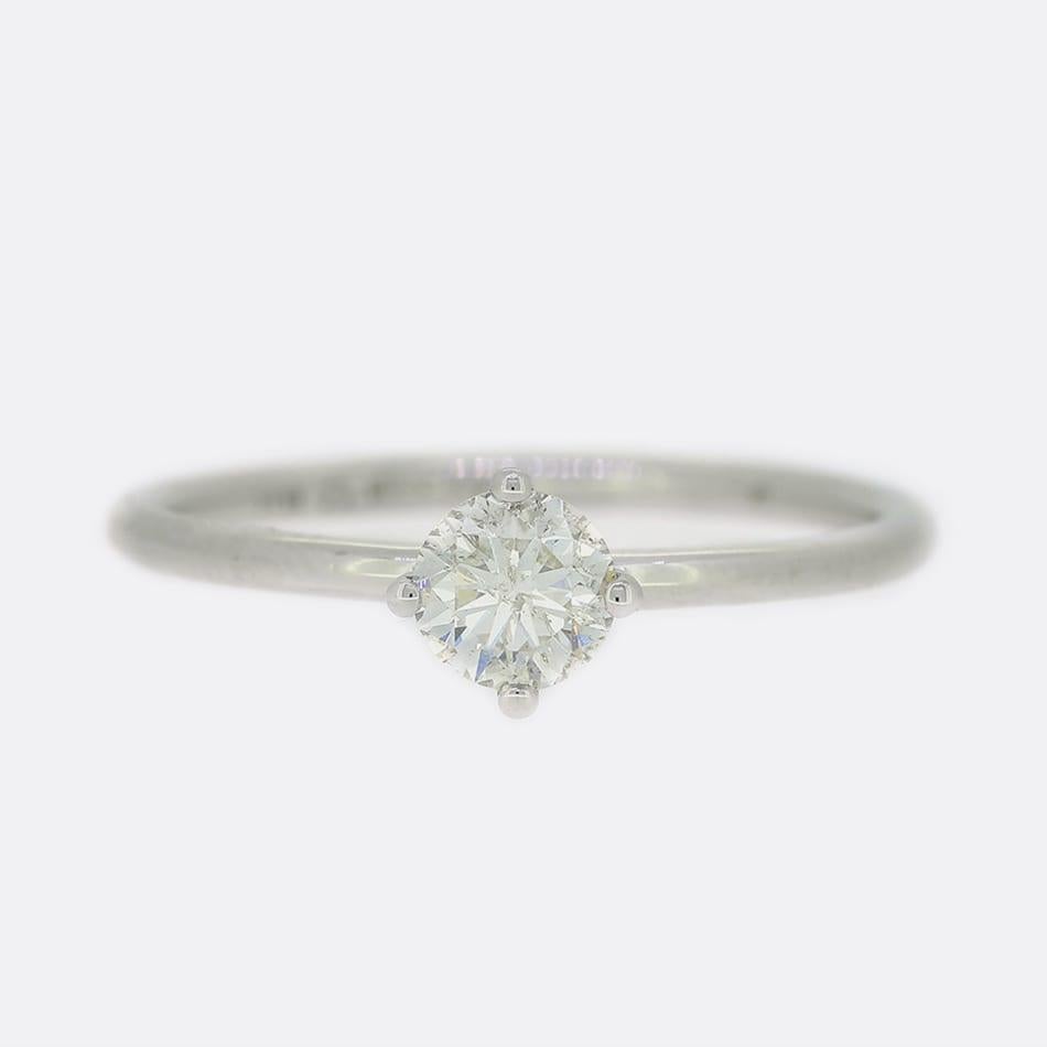0,45 Karat Diamant Solitär Verlobungsring im Zustand „Gut“ im Angebot in London, GB