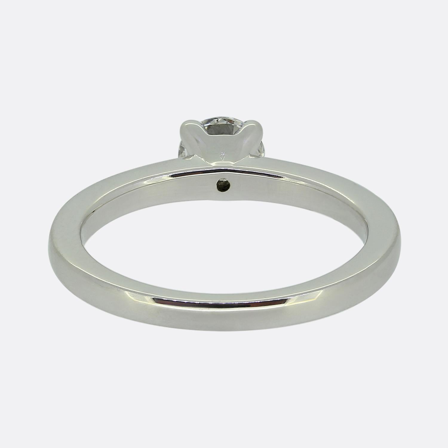 0.45 Karat Diamant Solitär-Ring im Zustand „Hervorragend“ im Angebot in London, GB