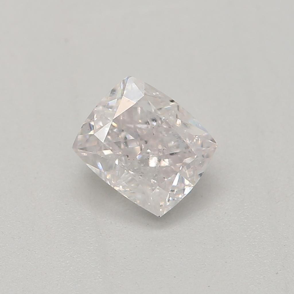 *100% NATURAL FANCY COLOUR DIAMOND*

✪ Diamond Details ✪

➛ Shape: Cushion
➛ Colour Grade: Faint Pink
➛ Carat: 0.45
➛ Clarity: I1
➛ GIA Certified 

^FEATURES OF THE DIAMOND^

This 0.45-carat diamond is a small and elegant gemstone. The carat weight