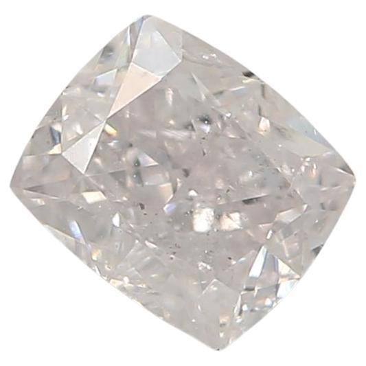 0.45 Carat Faint Pink Cushion cut diamond I1 Clarity GIA Certified For Sale