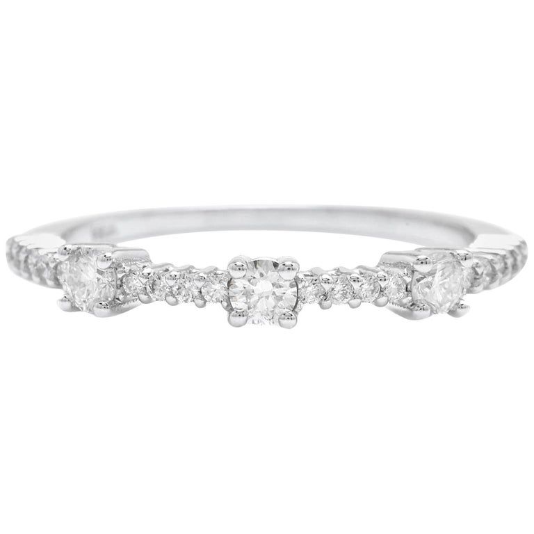 Bague Fleur Or Blanc 14 Carats Avec Diamants Naturels - Poids 7.05g, Taille 47, Style Cocktail