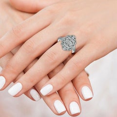 0.45 Carat Natural Diamond Cocktail Ring G SI 14 Karat White Gold
