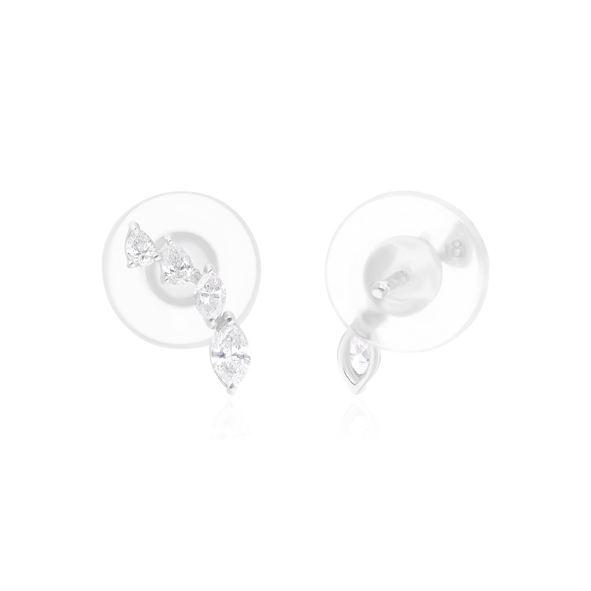 Cast from 18-karat gold, these exquisite earrings are handset with 0.45 carats of sparkling diamonds.

FOLLOW SPECTRUM JEWELS storefront to view the latest collection & exclusive pieces. Spectrum Jewels is proudly rated as a Top Seller on 1stdibs