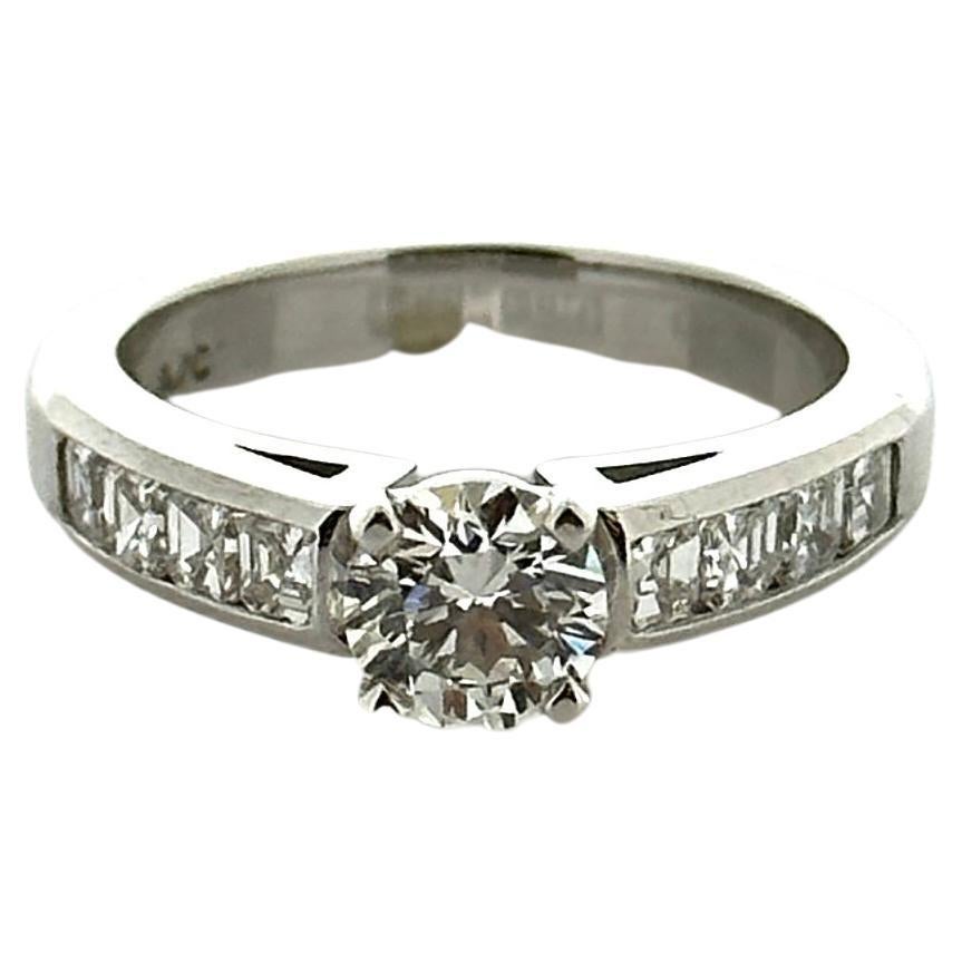 0.45 Carat Weight Diamond Engagement Ring in 14K White Gold