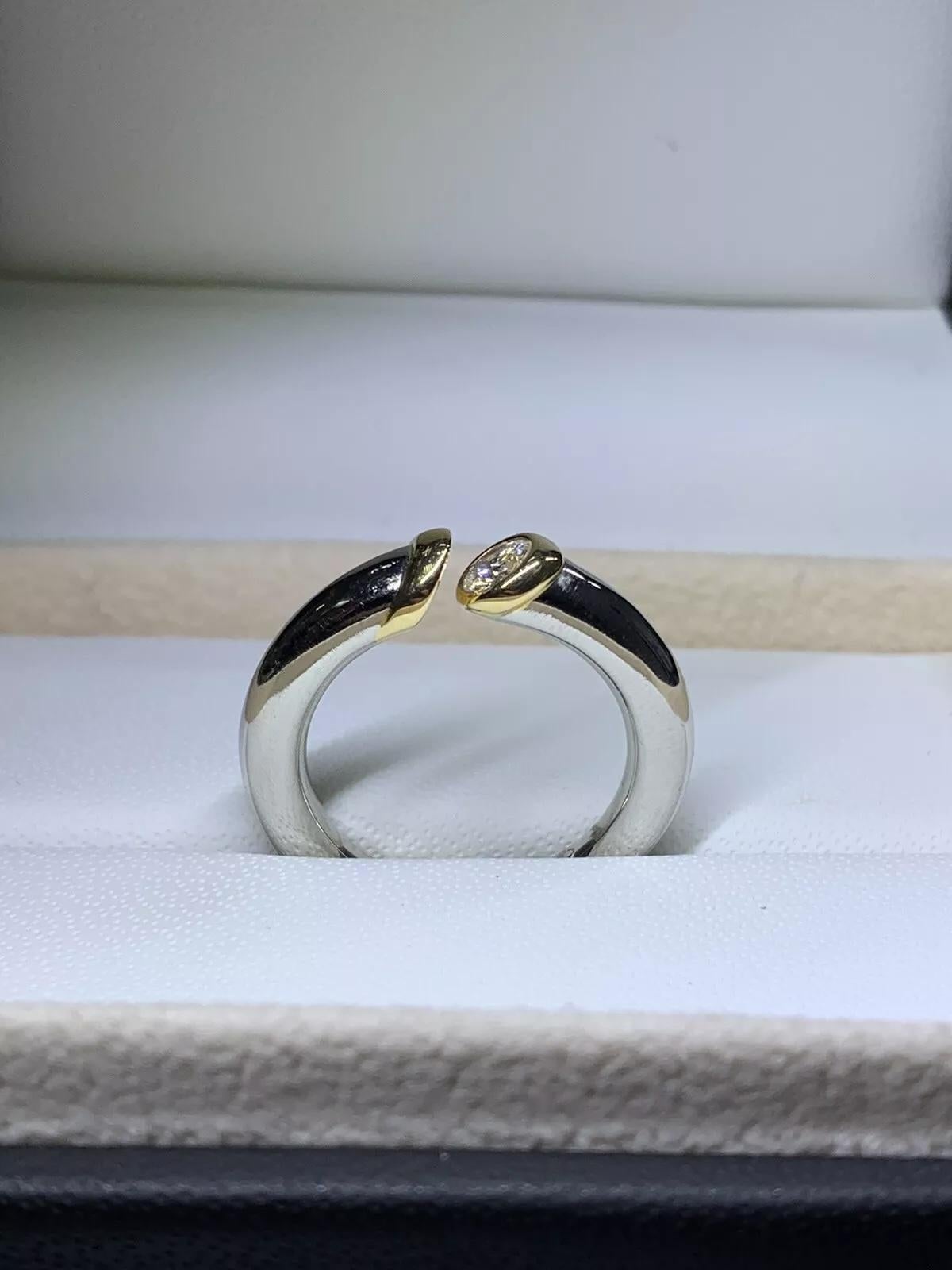 Femenino o masculino 0,45 ct Anillo de compromiso solitario con diamantes en platino 11,6 g en venta