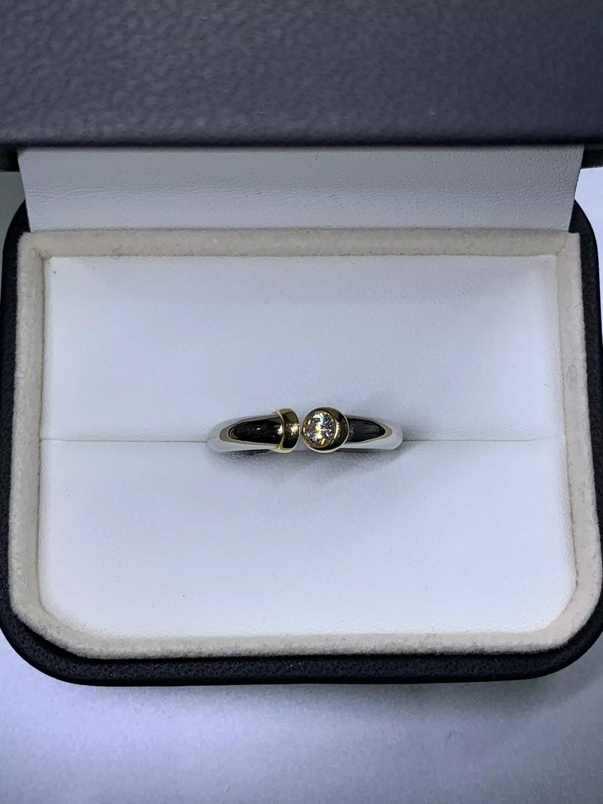 0.45ct Diamond chunky solitaire engagement ring in platinum 11.6g