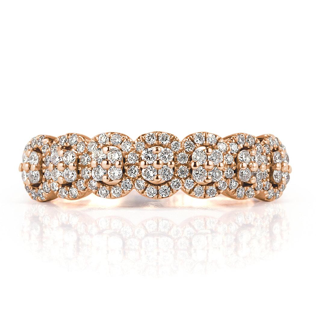 0.45ct Round Brilliant Cut Diamond Right-Hand Ring in 14k Rose Gold