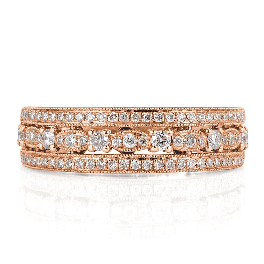 0.45ct Round Brilliant Cut Diamond Ring in 14k Rose Gold