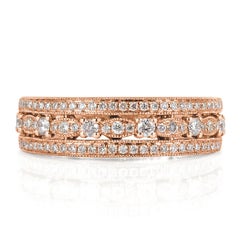 0.45ct Round Brilliant Cut Diamond Ring in 14k Rose Gold