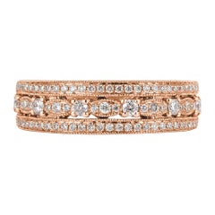 0.45ct Round Brilliant Cut Diamond Ring in 14k Rose Gold