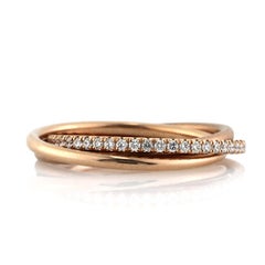 0.45ct Round Brilliant Cut Diamond Trinity Eternity Ring