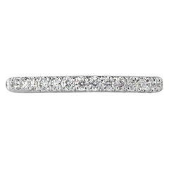 0.45ct Round Brilliant Cut Diamond Wedding Band in Platinum
