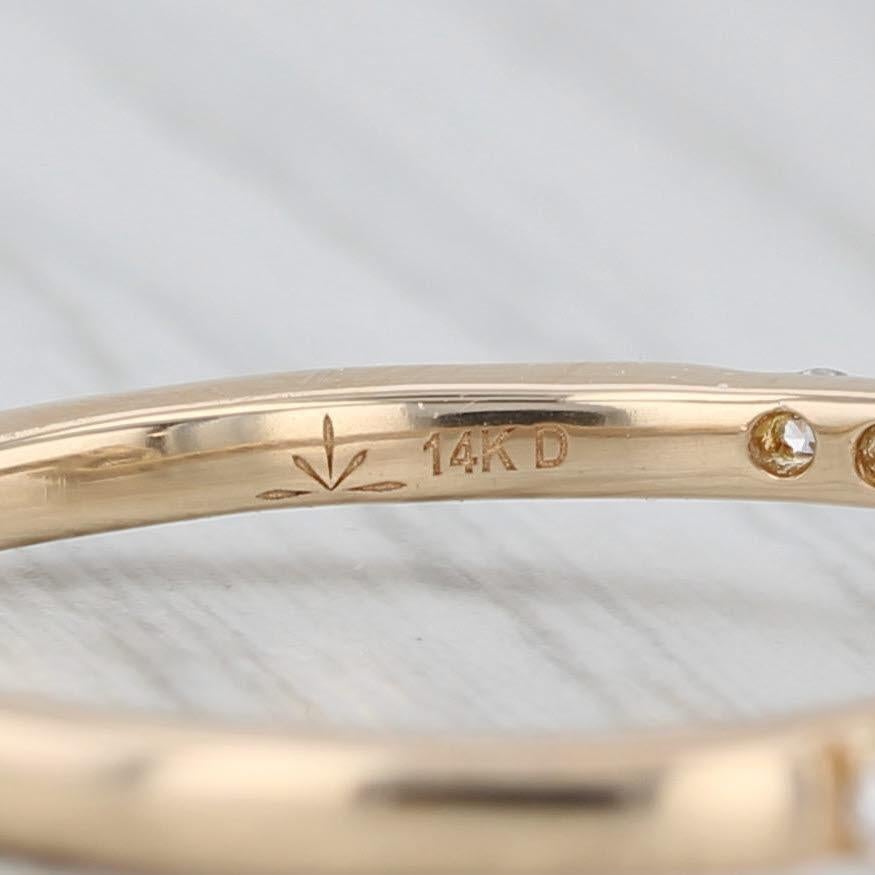 0.45ctw Anillo de Diamantes Bypass Ever Us Aniversario Oro Amarillo 14k Compromiso en venta 2