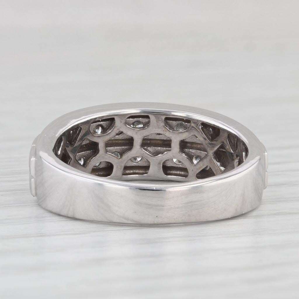 0,45ctw Diamant-Hochzeitsring aus 10k Weißgold Größe 9,25 Ring im Zustand „Gut“ in McLeansville, NC