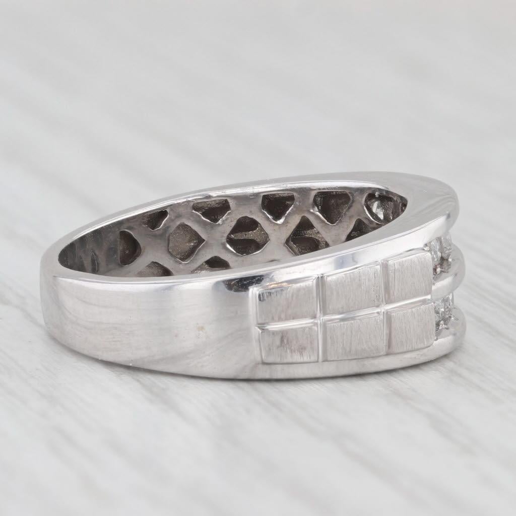 0,45ctw Diamant-Hochzeitsring aus 10k Weißgold Größe 9,25 Ring 1